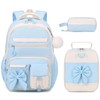 DIGOBAY Backpack for Girls, 3PCS Girls Backpack for School with