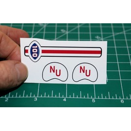 1969 100th Yr Nebraska Cornhuskers Mini Football Gumball Helmets *DIECUT DECALS*