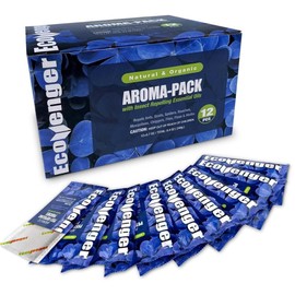 EcoVenger Pest Control Aroma Sachets 12-Pack Pouches, Natural Insect Repellent, Moths, Mosquitoes, Spiders, Roaches, Lasting Deterrence, Peppermint/Cedar/Lemongrass Safe Around Children & Pets