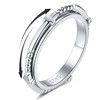 SOLOLIKE Cross Spinner Rings for Anxiety for Women: Sterling Silver