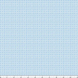 Wilmington Prints - Essentials Classics - Criss Cross Two - White/Baby Blue, BTY
