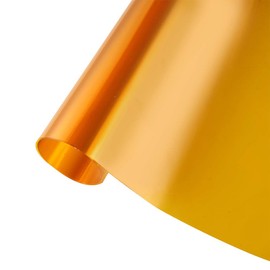 Transparent Decorative Window Film Anti UV Colorful Adhesive Vinyl Heat Insulation Solar Window Tinting Sheets Glass Film for Christmas Home Decoration, 17.7Inch x 16.5Feet, Gold