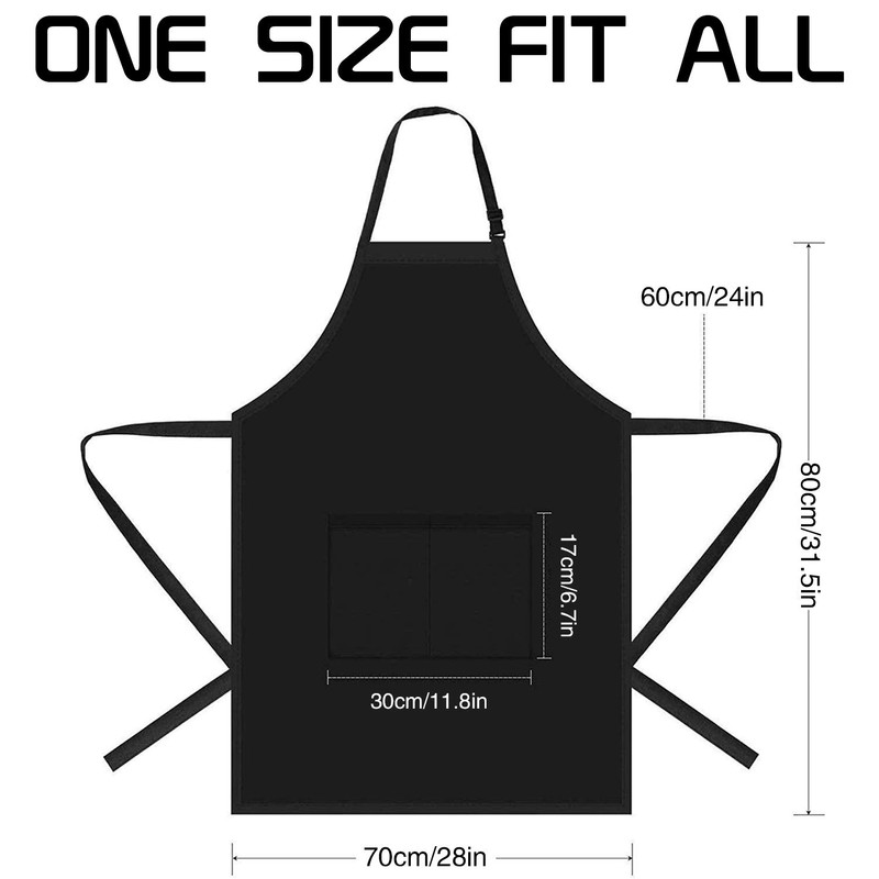 Rosoz 2-Piece Funny Kitchen Apron Set, Bridal Shower, Engagement, Wedding