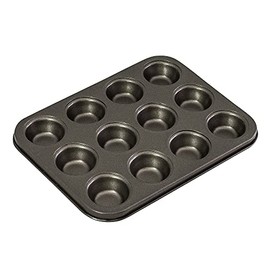 Bakemaster Mini Muffin Pan 12 Cup Non-Stick, Grey, 40016 3 cm*26 cm*20 cm