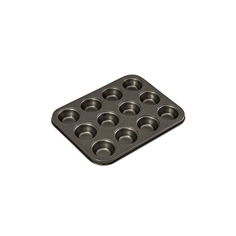 Bakemaster Mini Muffin Pan 12 Cup Non-Stick, Grey, 40016 3