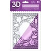 Die'sire EF5-3D-EROSE 3D Embossing Folder, Clear