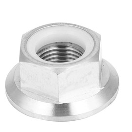 VGEBY1 Hex Nuts, Titanium Alloy Bicycle Hex Flange Locking Nut Cycling Part Accessories for Bicycle Motorcycle (M14x1.25)