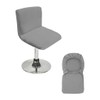BTSKY Grey Bar Stools Slipcovers with Backrest Cover Stretch Chair