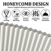 Half Moon Window Shades Blackout 2 Pack, Gray Half Circle