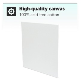 H&S Blank Canvas Board Frame 5pcs Artist Painting Stretcher 20x20cm Acrylic Oil Water Painting