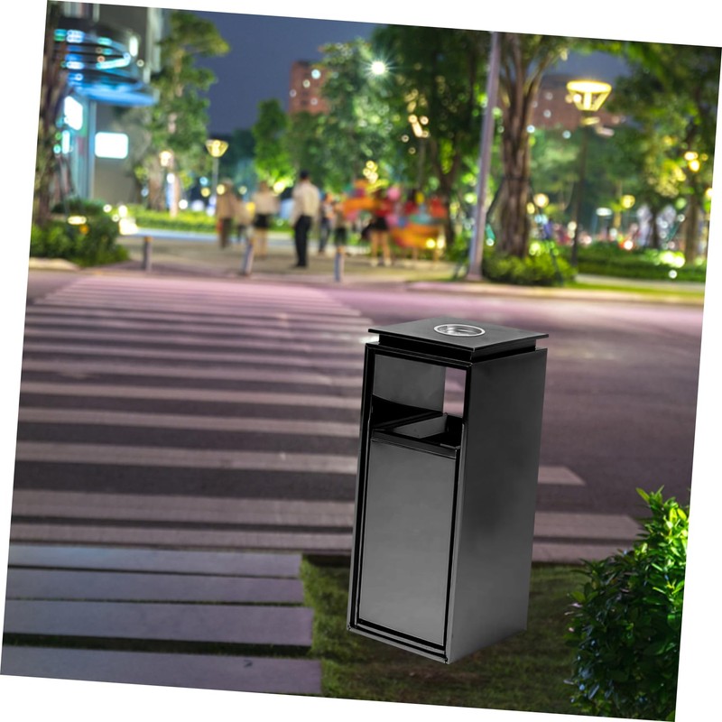 KICHOUSE Trash Can Ashtray Trash Cans Container Garbage Bin Ashtrays