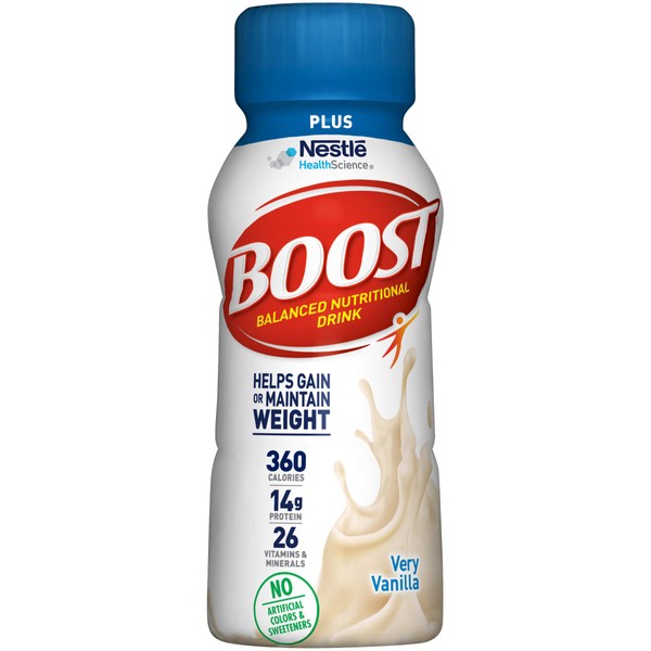 Boost Plus Vanilla Ready To Drink, 8 Fluid Ounce (Pack of 24)