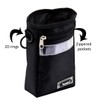 Millya Zippered Dog Walking Treat Bag with Adjustable Belt Black