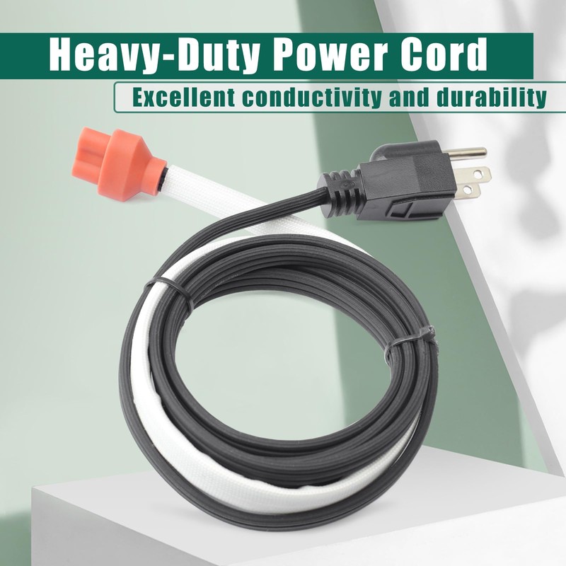 YUXIVCNE 120V Engine Block Heater Cord 6FT 5-15 Plug with