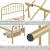 Yaheetech Full Bed Frames Metal Platform Bed with Victorian Style