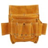 Tool Waist Bag Multifunctional Yellow Cowhide Electrician Hardware Tool Storage