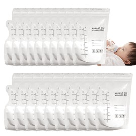 20 Beutel Muttermilchbeutel, BPA-freie Muttermilch-Aufbewahrungsbeutel zum Stillen, Muttermilch Aufbewahrung Bag für Muttermilch, 250 ML Muttermilch Aufbewahrung Bags