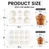 Vinino 2Pack Silicone Muffin Pan for Baking with Metal Reinforced