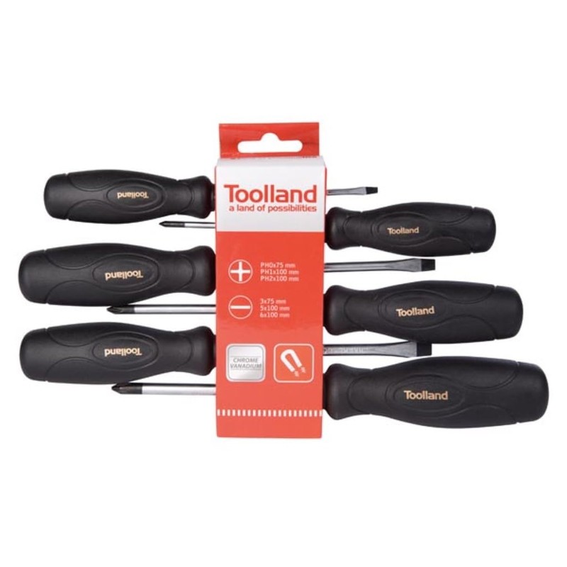 Toolland a land of possibilities Phillips Screwdriver Set (Pack of