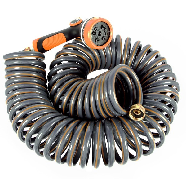 Garden Hose 25 ft Flexible Water Hose Coiled Water Pip