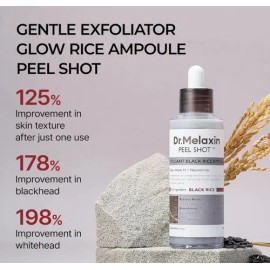 Ampolla Exfoliante e Hidratante Rostro Dr Melaxin Agua de Arroz 80ml                                                                                  