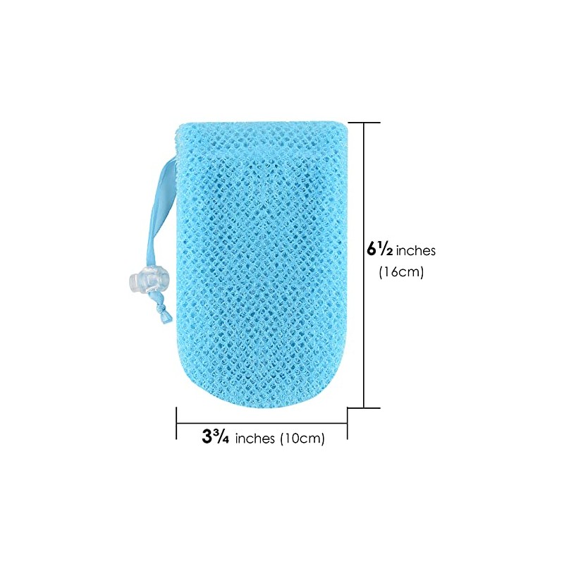 Linkidea 6 bolsas de jabón de malla exfoliante