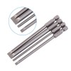 4pcs 100mm Magnetic Flat Head Slotted Tip Screwdrivers Bits Set