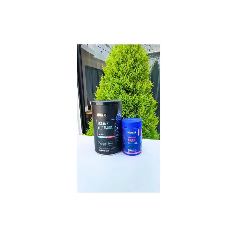 Bcaas Glutamina 90 Cps. Myo Y D- Chiro Inositol Birdman