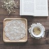 Aernajialin 4 PCS Vintage Crochet Doilies 8 Inches Round Cotton