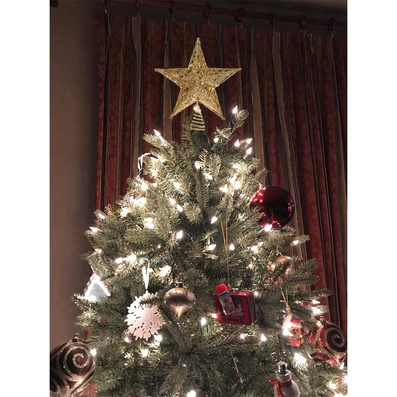 Nyicey Decoración para árbol de Navidad con 5 Puntos de