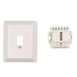 S/CONN maximum connectivity Telephone Socket TAE U - 1x6 - Connection Box - Universal for F+N - Surface-Mounted AP - 1x Telephone or 1x Extension Fax AB Modem NTBA DSL Splitter - White