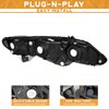 WEELMOTO for 2006-2011 Honda Civic 4-Door Headlights Replacement for Headlight