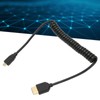HD Multimedia Interface Cable Spring Retractable A Male to D
