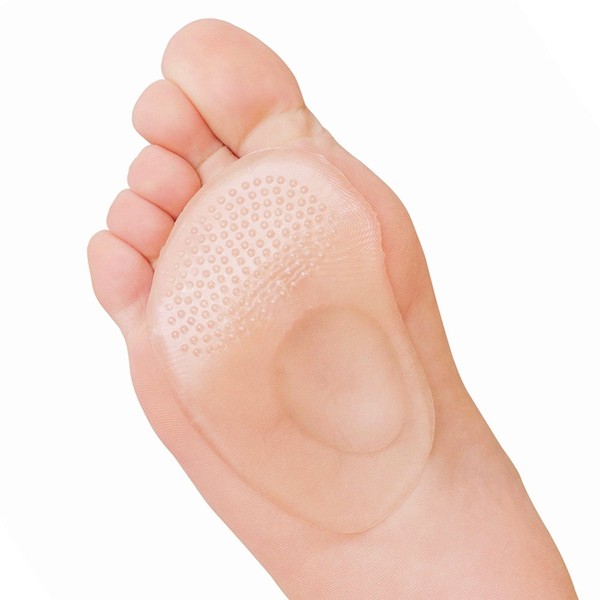 Dr. Foot's Ball of Foot Cushions Forefoot Support Pain Relief Soft PU Gel Massage Insole - 2 Pairs