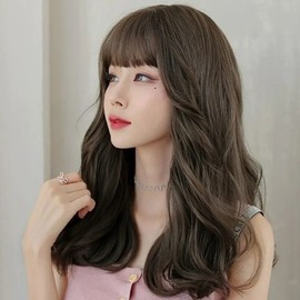 Wave full wig long hair natural cam long wig (WFLOUDA) / 웨이브 통가발 긴머리 자연캠 롱가발 (WFLOUDA)