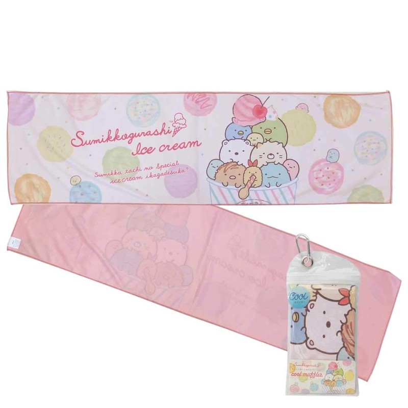 Sumikko Gurashi Cool Scarf, Ice Cream Party, Goods