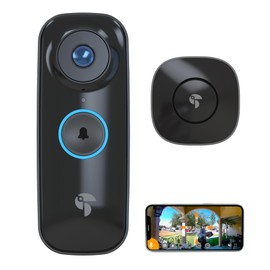 TOUCAN Wireless Video Doorbell PRO 2024 Edition- Motion Detection, 2K Resolution, Remote Access, Easy Setup, No Subscription Required- Home Security System with Wireless Doorbell Chime
