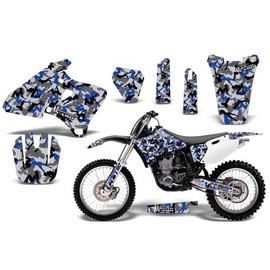 Urban Camo-AMRRACING MX Graphics decal kit fits Yamaha YZ 250/400/426 (1998-2002)-Blue