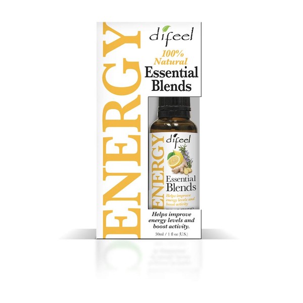 Difeel 100% Natural Essential Oil Blends - Energy 1 Ounce