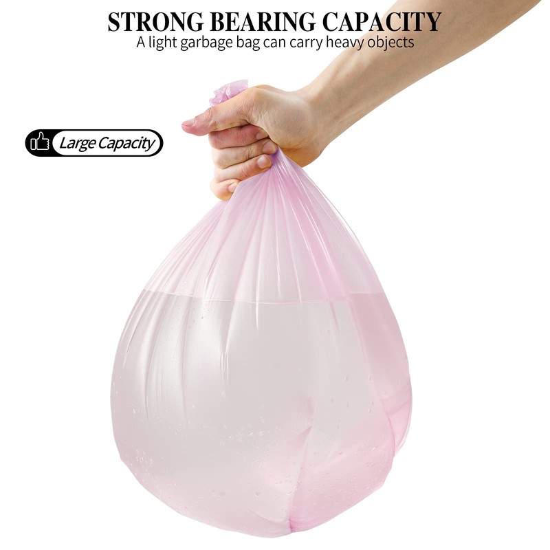 5 Rolls Small Trash Bags - 200 Counts Durable 4