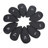 10PCS Golf Club Head Cover PU Leather Protective Abrasion Resistant