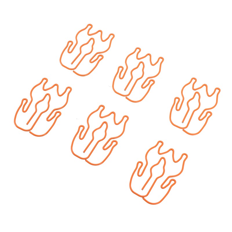 100pcs Paper Clips Cute Duck Shaped Decorative Metal Paperclips with