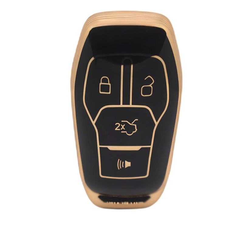HEYEZQTY 4 Button Keyless Key Fob Cover Protector Case Shell