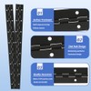 12PCS Black Continuous & Piano Hinges, 16Inch, Heavy Duty 304