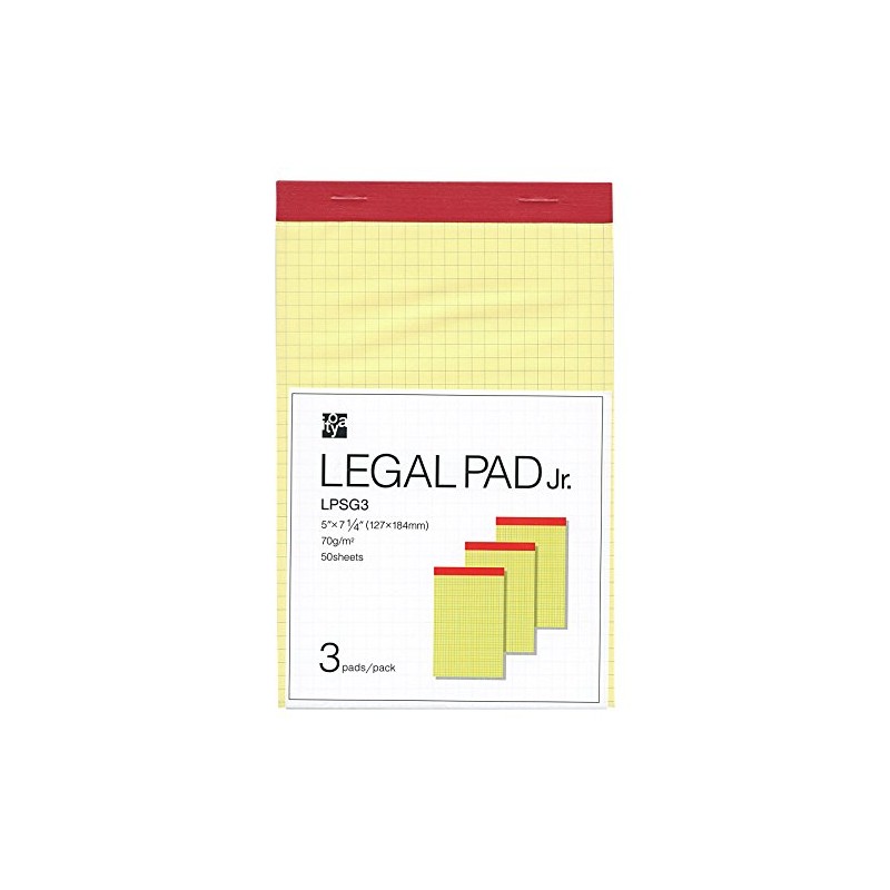 Itoya Legal Pad Jr. 3 Pack Square
