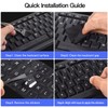 2PCS Russain Keyboard Stickers with Tweezer, Replacement Cyrillic Keyboard Letters