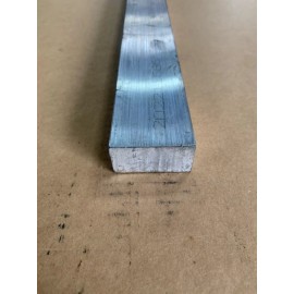USA 6061 Aluminum Flat Bar, 1" x 2" x 6" Long, Solid Stock, Machining, 6061-T6511