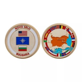 BULGARIA NOVO SELO NATO 1.75" CHALLENGE COIN