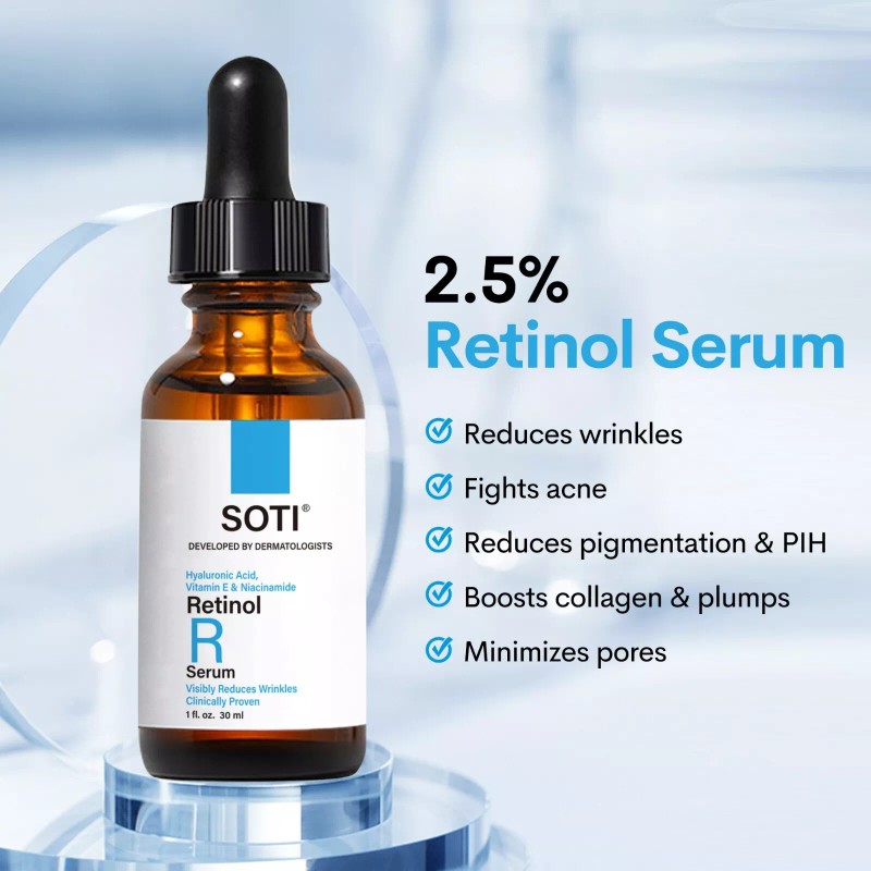 Soti 2.5% Retinol Suero, Hecho en USA anti-envejecim