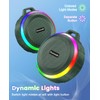 Kunodi Bluetooth Shower Speaker with IPX7 Waterproof, Dynamic Lights, Crisp